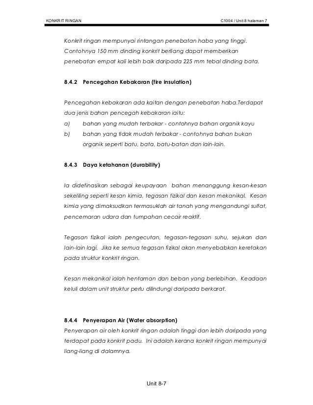 Unit8 konkrit ringan