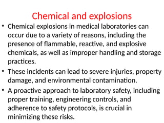 Lab hazards and lab safety 2nd part for medical labortory | PPTX
