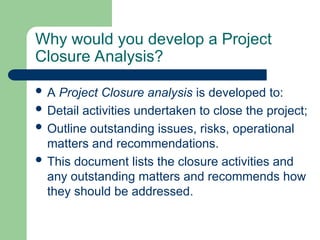 unit 8 project closure software project management.ppt