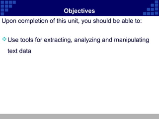 Unit 8 text processing tools | PDF | Operating Systems | Computer ...