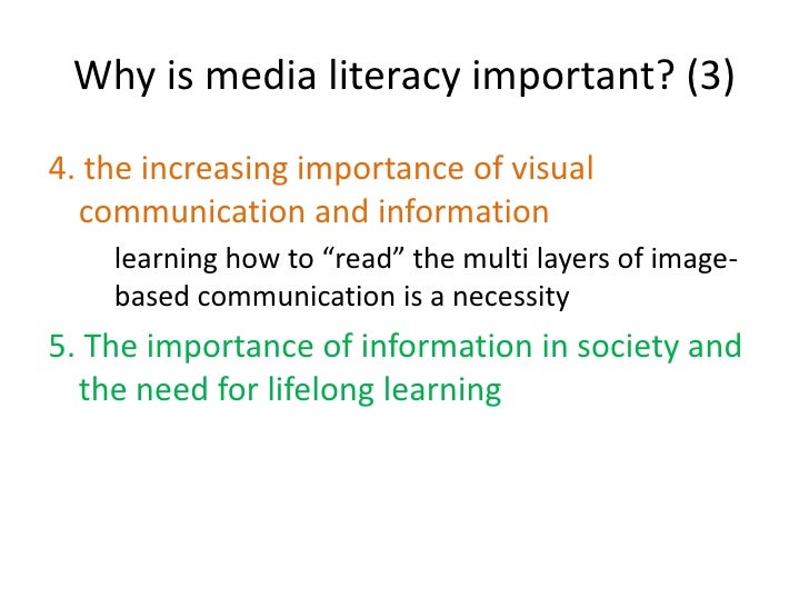 why is media literacy important essay