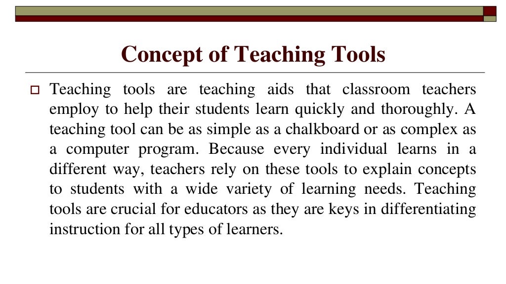 TEACHING TOOLS