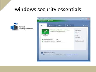 windows security essentials
 