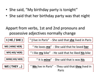 First Party Verb Unit 9 | PPTX