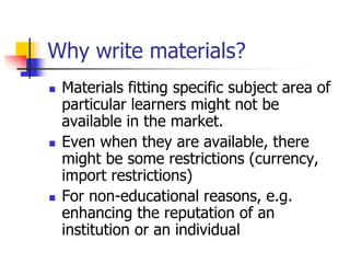 ESP MATERIAL DESIGN | PPT