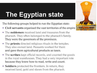 The Egyptian state
 