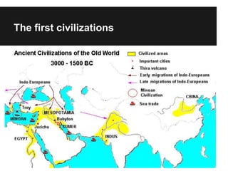 The first civilizations
 