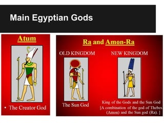 Main Egyptian Gods
 