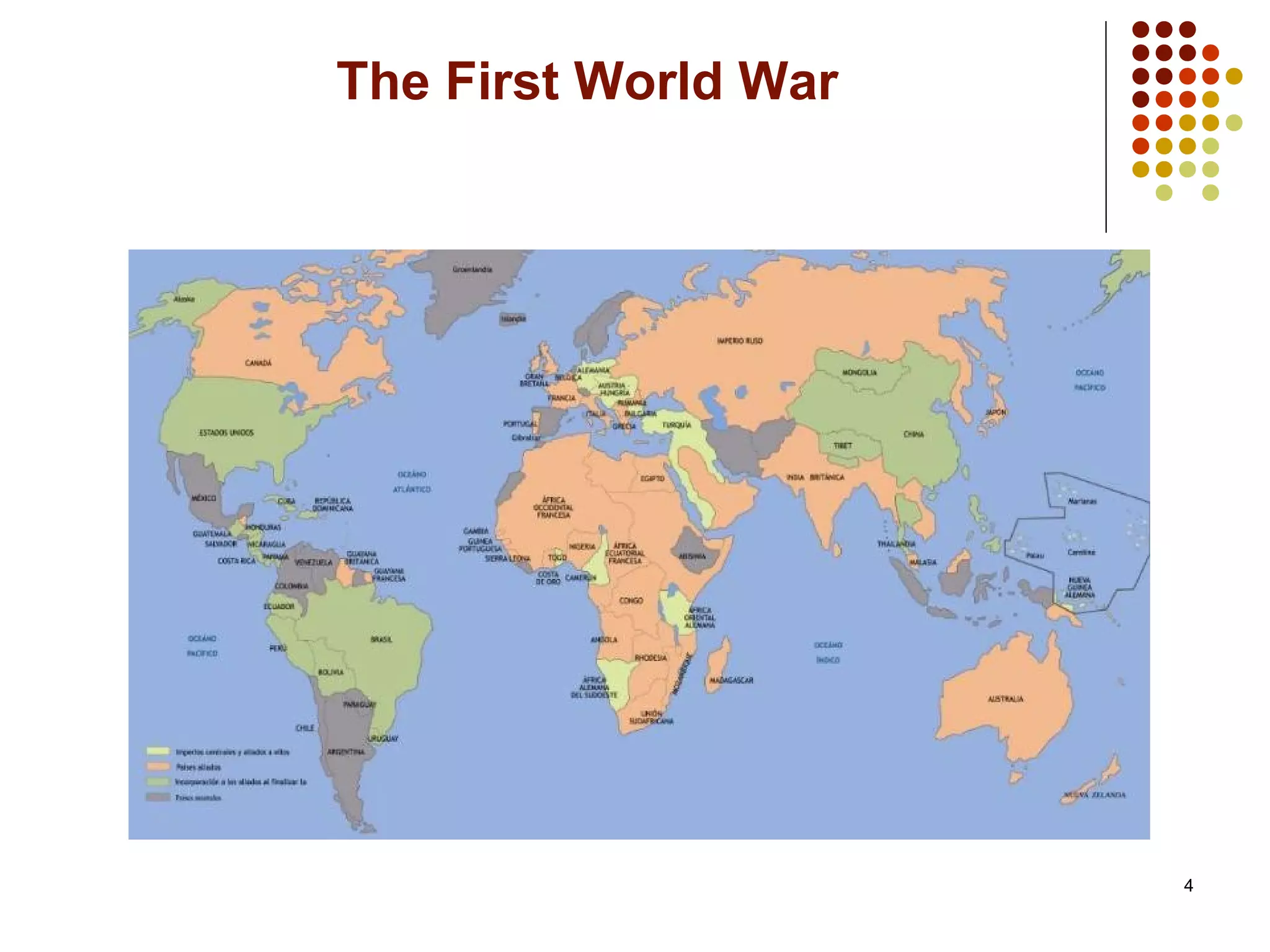 4
The First World War
 