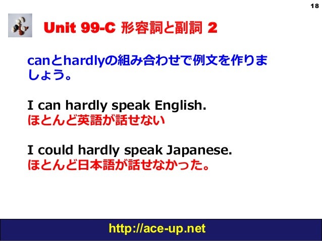 わかる中級英文法 Grammar In Use Unit 99 形容詞と副詞2 わかる中級英文法 Grammar In Use Unit 99 形容詞と副詞2