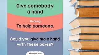 Advanced vocabulary with body idioms_C1 for English language learners ...