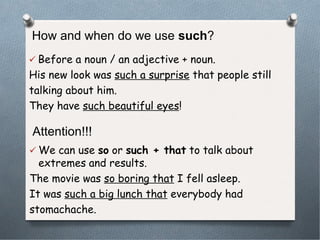 Such Example Unit 9 Books Matter So or Such 12 thgrade | PPT