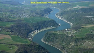 Sankt Goarshausen and Lorelei rock (bottom)
 