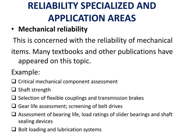 Unit 9 implementing the reliability strategy | PPT