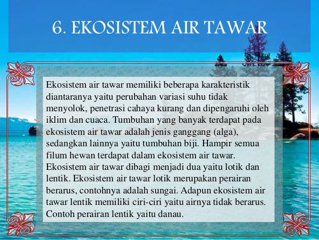 Biologi materi kelas 11 ipa ekosistem bab 9