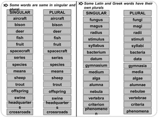 NOUN (ENGLISH) ............................................ | PPT
