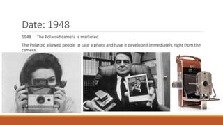 Unit 9 photography camera timeline hw | PPTX