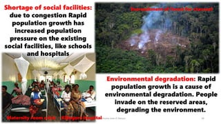 08/02/2023 12:05 carra Dusabimana Jean D Amour 34
Environmental degradation: Rapid
population growth is a cause of
environmental degradation. People
invade on the reserved areas,
degrading the environment.
Shortage of social facilities:
due to congestion Rapid
population growth has
increased population
pressure on the existing
social facilities, like schools
and hospitals
Maternity room crisis - Kibogora hospital
Encroachment of forest for charcoal
 