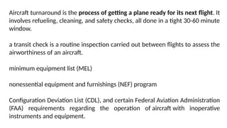 AIRCRAFT MAINTENANCE ENGINEERING IV YR MRCET | PPTX