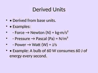 Unit_and_Dimension_Explained.pptx for science students | PPTX