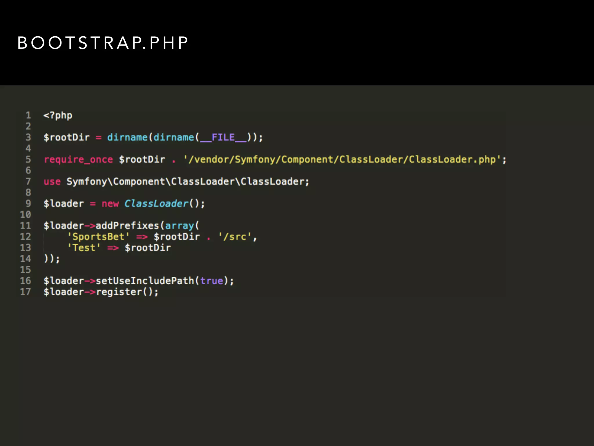 BOOTSTRAP.PHP 
 
