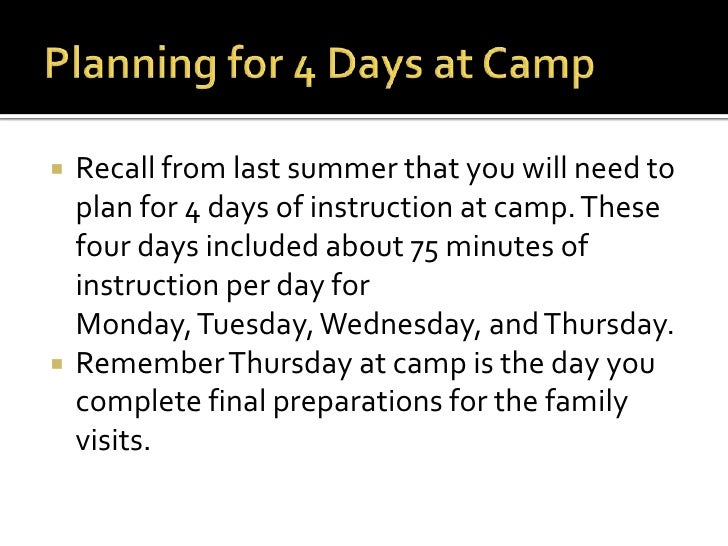 Unit and lesson plan development