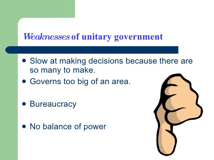 Unitary Government diagram of unitary government 