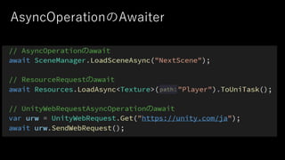 AsyncOperationのAwaiter
 