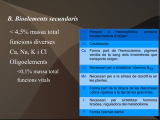 95% massa total de matèria viva 