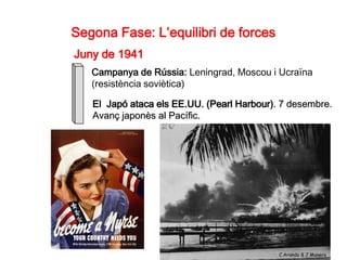 Segona Fase: L’equilibri de forces
Juny de 1941
   Campanya de Rússia: Leningrad, Moscou i Ucraïna
   (resistència sovièti...