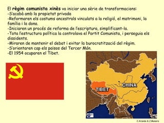 Del model soviètic al capitalisme
La República Popular de la Xina, nascuda en plena guerra freda, no fou
reconeguda per la...
