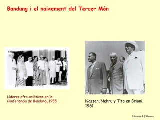Bandung i el naixement del Tercer Món




Líderes afro-asiáticos en la
Conferencia de Bandung, 1955   Nasser, Nehru y Tito en Brioni,
                               1961

                                                       C.Aranda & J.Manero
 