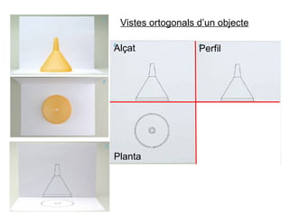 Alçat Perfil Planta Vistes  ortogonals d’un objecte 