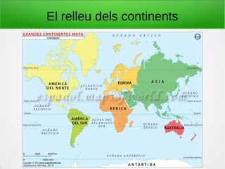 El relleu dels continents
 