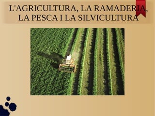 L'AGRICULTURA, LA RAMADERIA,
LA PESCA I LA SILVICULTURA
 