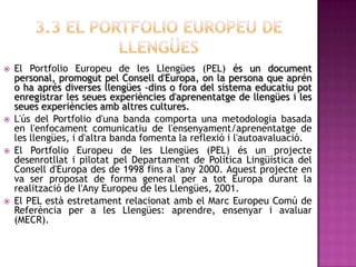 3.2.3. DESTRESES I DESCRIPTORS D’AUTOAVALUACIÓ