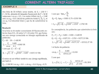 CORRENT ALTERN TRIFÀSIC




26/01/2012       Unitat 4. Electromagnetisme i corrent altern   83
 