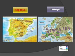 Rius
Mars
Serralades
EuropaEspanya
 