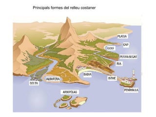 Principals formes del relleu costaner
 