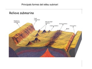 Principals formes del relleu submarí
 