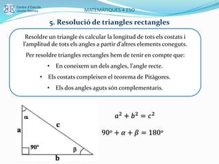 Angle Recte Unitat 6. Trigonometria | PPTX