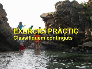EXERCICI PRÀCTIC Classifiquem continguts 