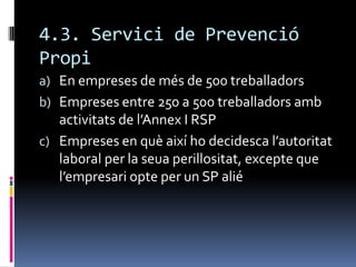 3.2. Altres mesuresDeprevenció: 