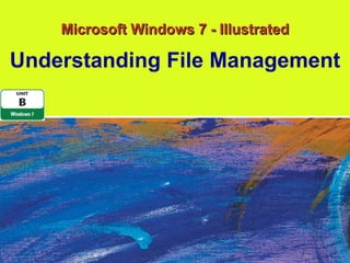 Microsoft Windows 7 - Illustrated Understanding File Management 