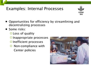 Risk management in ILRI 