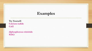 Unit b matter and chemical change notes (creating formulas) | PPT