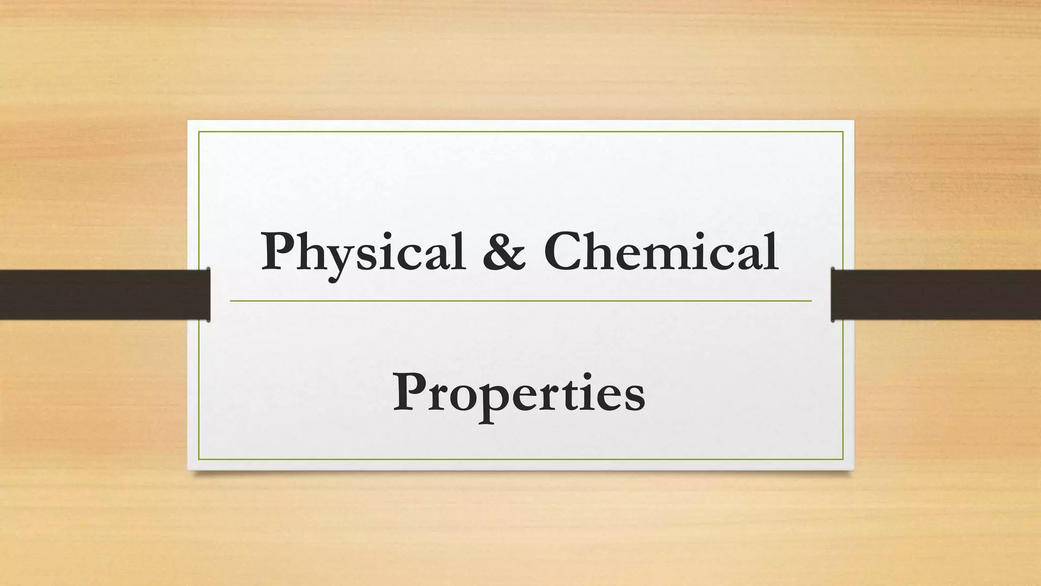 Unit b matter and chemical change notes(physical & chemical properties ...