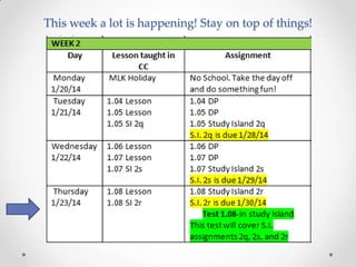 This week a lot is happening! Stay on top of things!

 