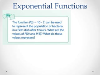 Exponential Functions

 