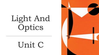 Light And
Optics
Unit C
 